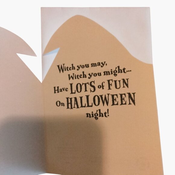 Hallmark Halloween Card Witch You May Might Have Lots of Fun - Picture 3 of 5